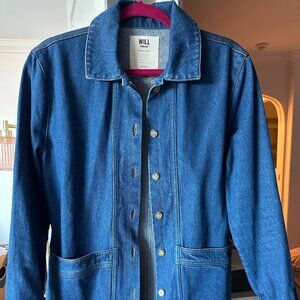 Sezane Will Jacket Denim Blue - Size M